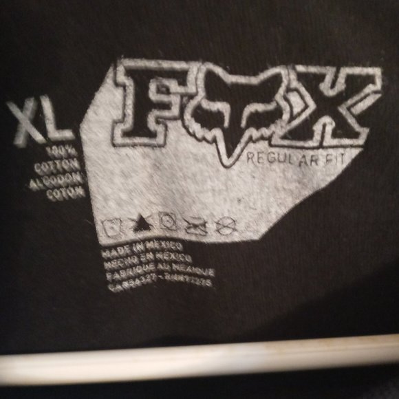 FOX RACING NWOT LOGO MENS BLACK T SHIRT SZ XL - Picture 3 of 7